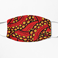 RED ORANGE TENTACLES MASK