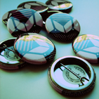 PUSHINGNORMAL'S WINNING DESIGNS IN STEREOHYPE'S ANNUAL BADGE DESIGN COMPETITION.