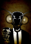 BUG HEAD (ENJOYING A MARTINI)